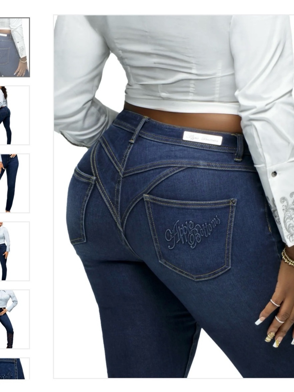 Apple Bottoms Forbidden Ankle Biter Jean
